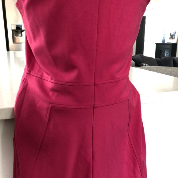 Brooks Brothers Sleeveless Scoop Neck A-Line/Full Lined Midi Dress Pink Size 8 - Picture 7 of 16
